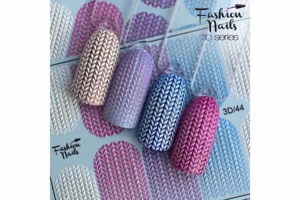 Фото Наклейки для маникюра Fashion Nails Слайдер дизайн FN 3D #44