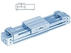 фото Бесштоковый ленточный пневмоцилиндр с направляющей качения MY1C