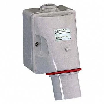 Фото PLUG WALL MOUNT 16A 3P-E | код. 83508 | Schneider Electric