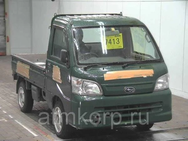 Фото Микрогрузовик SUBARU SAMBAR Truck кузов S211J бортовой модификация TB гв 2012 4wd пробег 66 т.км зеленый