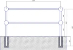 Фото №2 Пешеходное ограждение