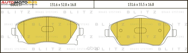 Фото Колодки тормозные дисковые Blitz BB0237