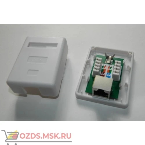 Фото Компьютерная розетка -1xRJ-45 CAT5e, одинарная, экранированная