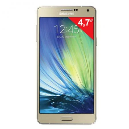 Фото Смартфон SAMSUNG Galaxy A3, 2 SIM, 4,7", 4G (LTE), 5/8 Мп, 16 Гб, microSD, золотой, сталь и стекло