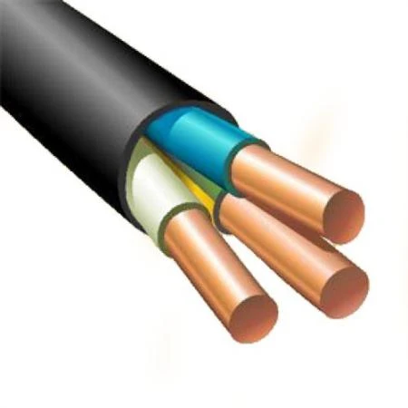 Фото Силовой кабель ВВГнг(А) 3х4ок (N, PE) - 0.66 ТРТС однопроволочный|710110 Экокабель