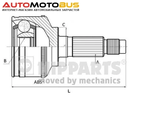 Фото Шрус NIPPARTS N2820525