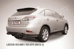 фото Slitkoff Уголки d76 черные LEXUS RX-350, RX-270 (2012)