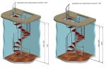 Фото №5 Металлические винтовые лестницы Каскад