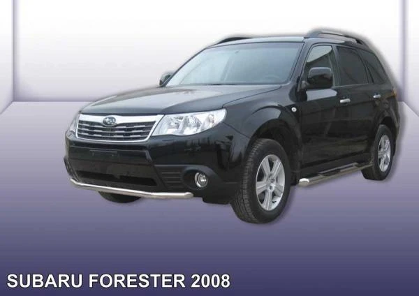 Фото Slitkoff Защита порогов d76 с проступями Subaru Forester 2008