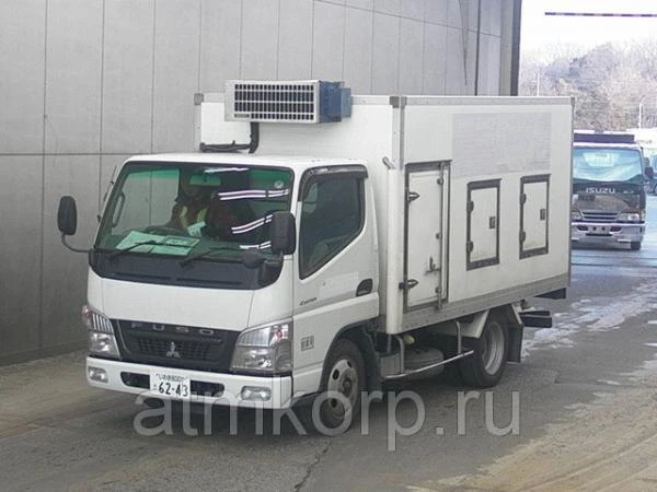 Фото Авторефрижератор развозчик мороженного MITSUBISHI CANTER 2010 груз 2 т трехсторонняя разгрузка 202 т.км