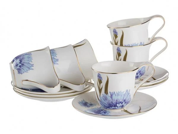 Фото Чайный набор на 6 персон 12 пр.270 мл. Porcelain Manufacturing (264-428)