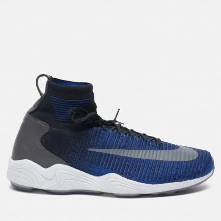 Фото Nike Zoom Mercurial XI Flyknit Black/Dark Grey/Deep Royal Blue