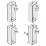 фото Bette Комплект удлинителей 125 мм к металлической раме для поддонов высотой h15см