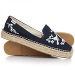 фото Эспадрильи женские Soludos Platform Smoking Slipper Embr Oidery Navy/White