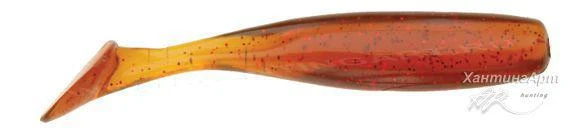 Фото Силиконовая приманка C.A.L. Jerk Baits, 10 см Расцветка 345 Motor Oil Red Fleck