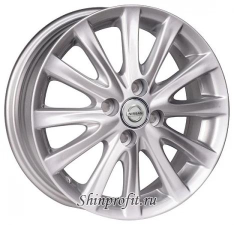 Фото Replica 406 Nissan 5.5x15/4x100 D60.1 ET45 Silver