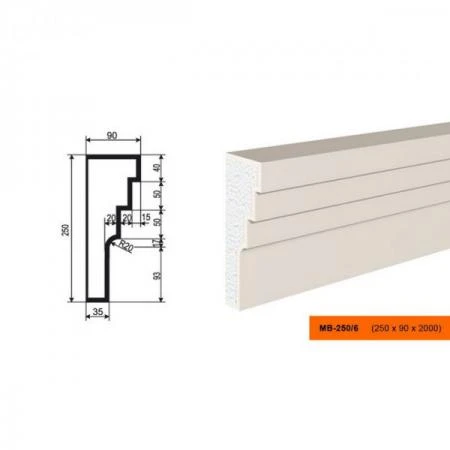 Фото Молдинг МВ-250/6
