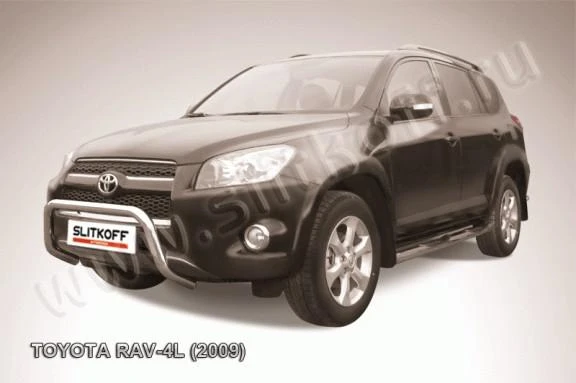 Фото Slitkoff Кенгурятник d57 низкий черный TOYOTA RAV-4 L (2009)