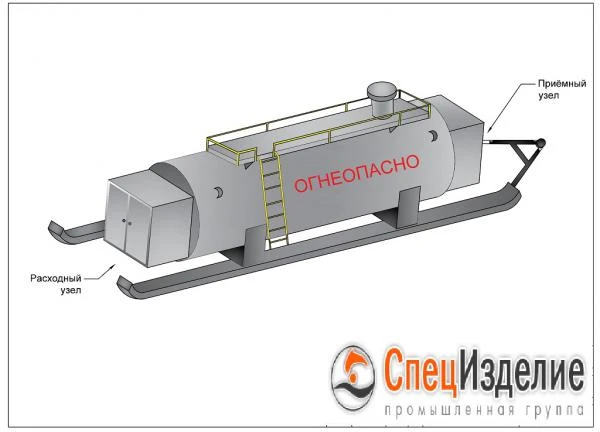 Фото Полевой заправочный пункт -цистерна ( на лыжах )