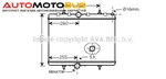 фото Радиатор охлаждения двигателя AVA QUALITY COOLING PEA2314