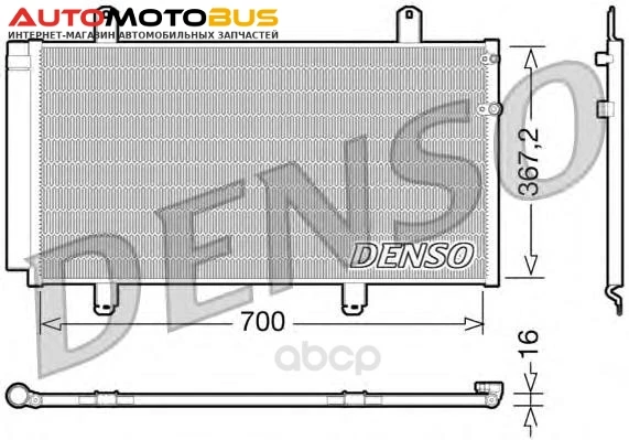 Фото Радиатор охлаждения двигателя DENSO DCN51004