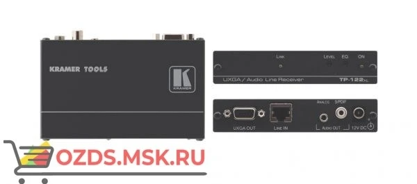 Фото TP-122XL Приемник VGA и звуковых стерео (аналог и S/PDIF) сигналов из витой пары (TP), с регулировкой уровня и АЧХ