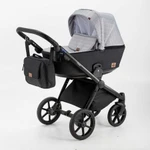 фото Коляска 3 в 1 BeBe-mobile Cezaro черный/серый