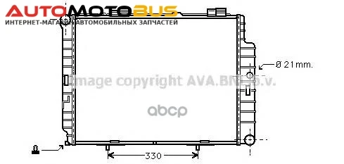 Фото Радиатор системы охлаждения Ava MSA2287