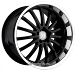 фото Mandrus Millennium 8.5x19/5x112 D66.6 ET43 Gloss Black Mirror Cut Lip