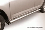 фото Slitkoff Пороги d76 труба черные TOYOTA RAV-4 (2009)