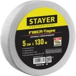 фото Серпянка самоклеящаяся FIBER-Tape, 5 см х 130м, STAYER Professional 1246-05-130