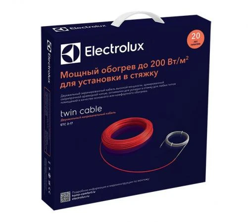 Фото Двухжильный нагревательный кабель Electrolux Twin Cable ETC 2-17-1500