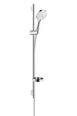 Фото Hansgrohe Raindance Select S 120/Unica 0,90 EcoSmart 26633400 Душевой гарнитур (хром/белый)