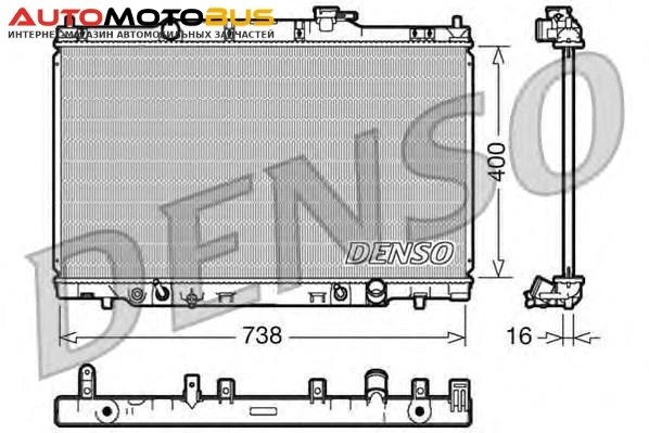 Фото Радиатор Denso DRM40013