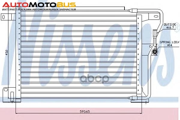 Фото Радиатор кондиционера Nissens 94346