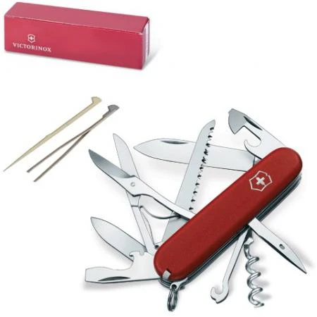 Фото Подарочный нож VICTORINOX "Ecoline", 91 мм, складной, матовый красный, 15 функций