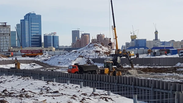 Фото Укрепление берегов шпунтами