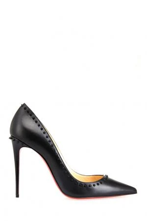 Фото Christian Louboutin Кожаные туфли Angalina 100 kid