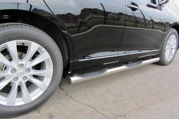 Фото Slitkoff Защита порогов d76 с проступями Toyota Venza 2013