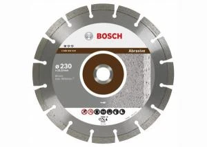 Фото Алмазный диск Bosch Professional For Abrasive (по абразивным материалам: песчанник, кирпич, черепица, пемза, пористый бетон) 115-22,23 | 2608602615