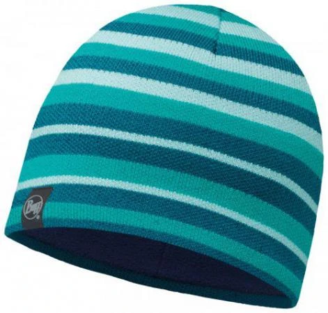 Фото Шапка BUFF KNITTED &amp; POLAR HAT BUFF® LAKISTRIPES TURQUOISE-TURQUOISE-Standard