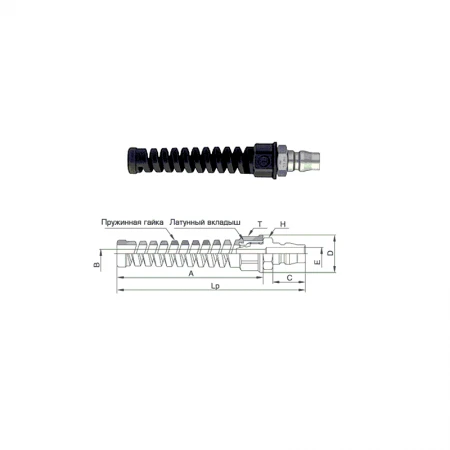 Фото Быстросъемное БРС соединение Nut Cupla PNG штекер Nut Cupla 200-65PNG SS41