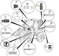 Фото Стикер-эмблема на jcb 3cx и jcb 4cx 817/17893