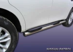 фото Slitkoff Защита порогов d76 с проступью Nissan Patrol 2012