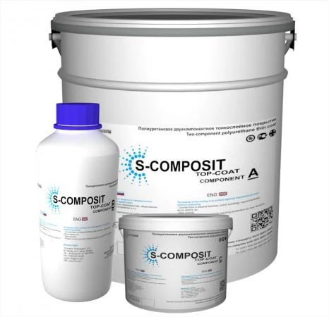 Фото S-COMPOSIT TOP-COAT (ZN)™ - полиуретановое тонкослойное покрытие.