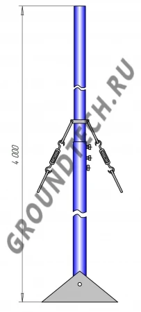 Фото Молниеприемник составной L = 4 - 10 м