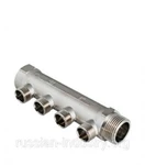 фото Коллектор 1" внутр(г)х4 отвода 1/2" нар(ш)х1" нар(ш) Valtec