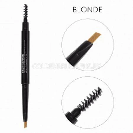 Фото Механический карандаш для бровей со щеточкой Brow Definer (blonde) цвет русый