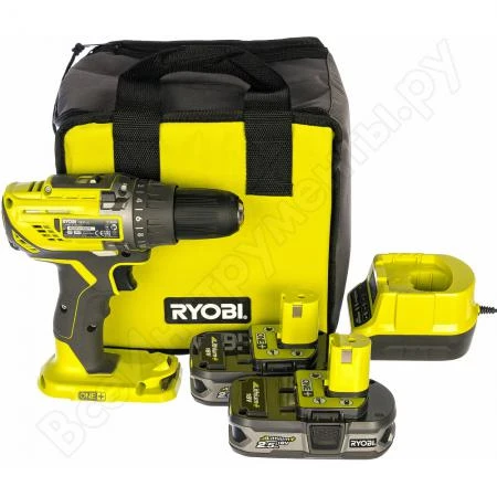 Фото Компактная дрель-шуруповерт Ryobi ONE+ R18DD3-225S 5133003349