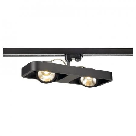 Фото 3Ph, LYNAH DOUBLE светильник с 2 COB LED по 10Вт (21Вт), 3000К, 1320lm, 24°, черный | 152580 SLV